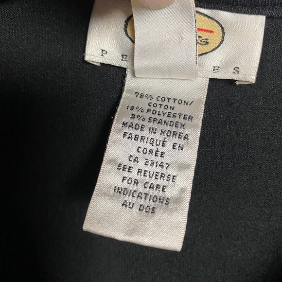 TALBOTS PETITES M Black Velour Velvet Full-Zip Workout Jacket Athleisure Lounge - Picture 11 of 12